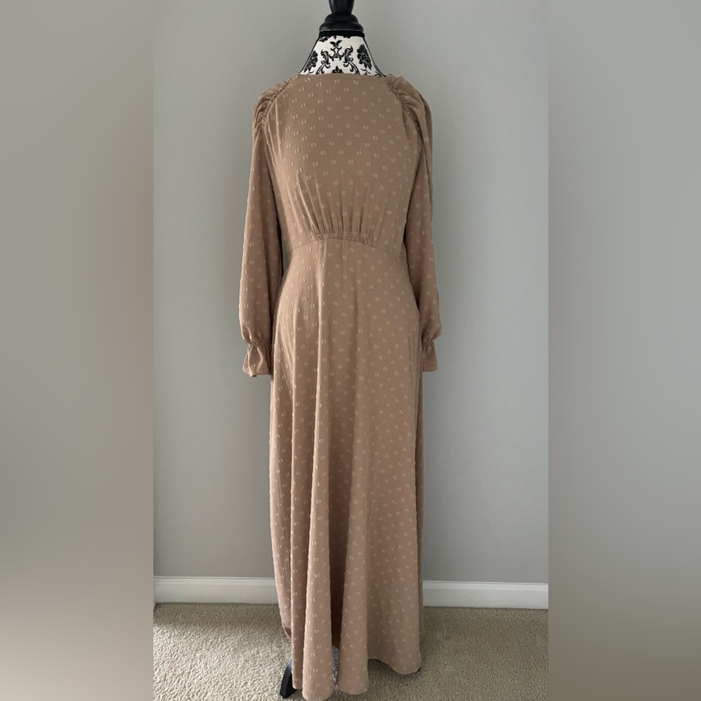 Taupe maxi dress Abaya Islamic clothing Islamic attire dress long sleeve modest
